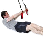 sling-training-Bauch-Assisted Crunch, Arme zur Seite mit Beine ranziehen.jpg